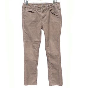 Loft Corduroy Modern Straight Fit pants womens size 6 Taupe gray